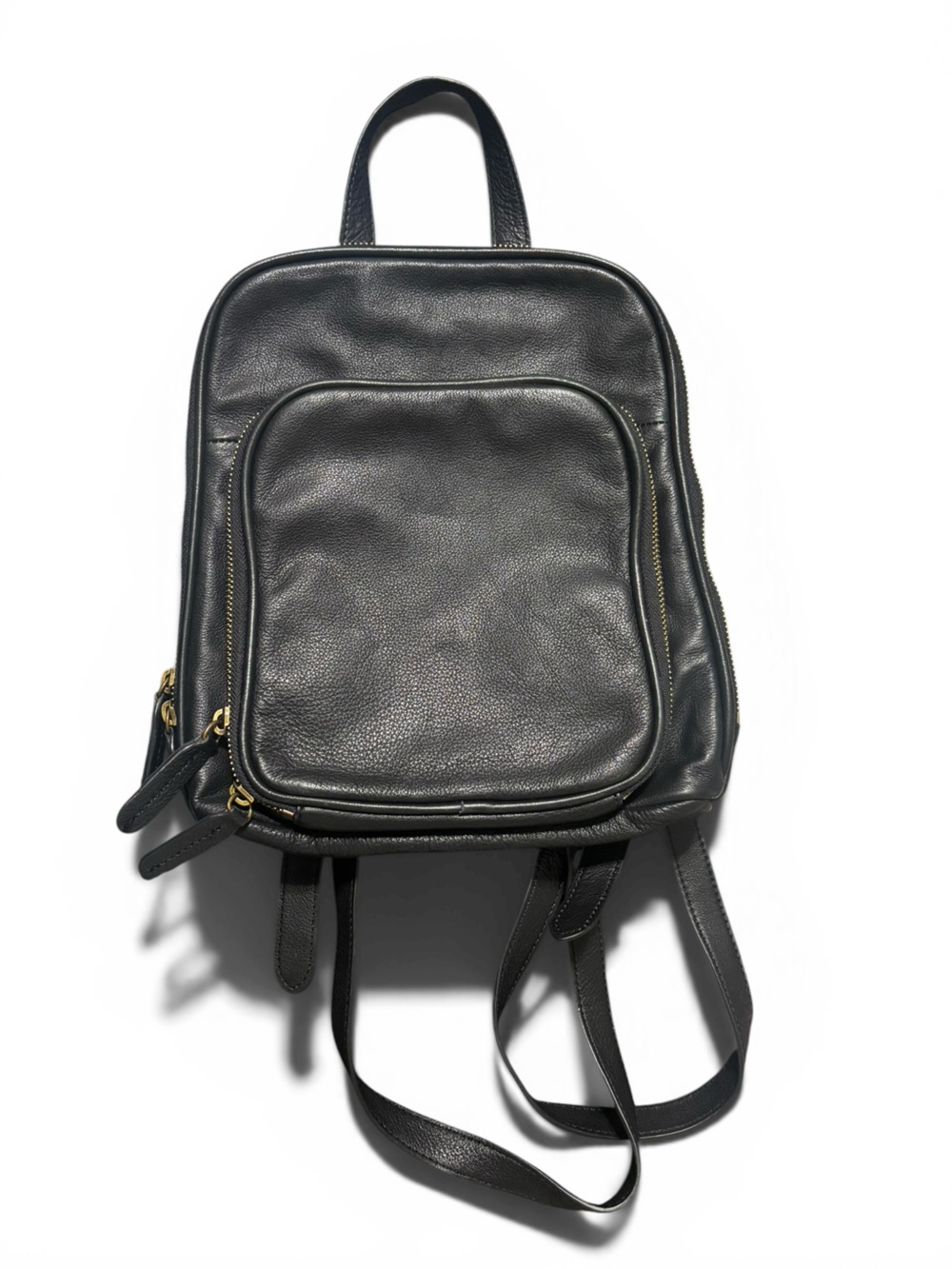 Margot Women's Alicia Leather Small Zip- Around Backpack Purse